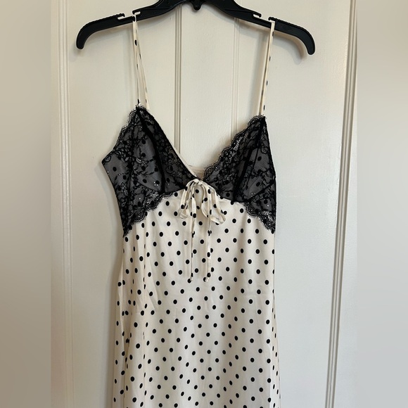 NWT Thirty Thirty Polka Dot Lace Maxi Dress - Picture 2 of 4